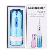 Portable Fold Electric Oral Irrigator USB Charging Water Dental Flosser Rechargeable 200ml + 5 Jet Tips 2024 - buy cheap