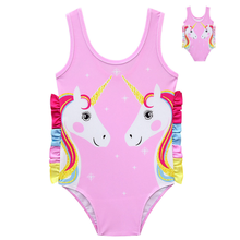 Unicorn children swimwear for girls one piece children swimsuits 2019 girls swimsuit kids bathing suit 3-9 years cute swimsuit 2024 - buy cheap