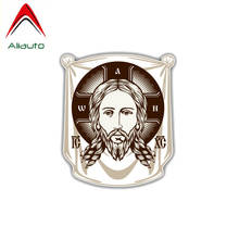 Aliauto-pegatina de PVC para coche, pegatina decorativa de cara de Jesús, Iglesia religiosa, icono, para Skoda, Honda, Hyundai, Toyota,11CM * 13CM 2024 - compra barato