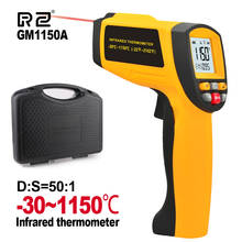 Rz termômetro infravermelho termômetro digital eletrônico handheld laser industrial temperatura higrômetro medidor ir termômetro 2024 - compre barato