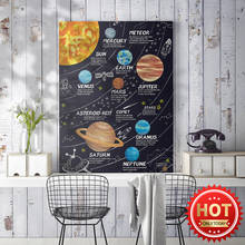 Space Art Prints Expedition Planet Track Wall Picture, Astrophile Kids Room Picture Decor Poster, Universe Secret Wall Stickers 2024 - buy cheap