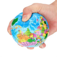 Новый 76 мм снятие стресса Декор карта мира пенопластовый шар Atlas глобус шарик для ладони игрушка для детей против стресса успокаивающий декомпрессионный сжатие 2024 - купить недорого