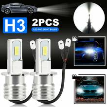 2X H3 Super Bright LED Headlight Fog Light Driving Lamp Bulb Kit 6000K White 100W 2024 - buy cheap