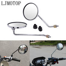 Espelho de motocicleta universal, espelho redondo, de alumínio, cromado, para bmw k1200s k1300 s r gt k1600 gt gtl r1250gs r1200 r rt 2024 - compre barato