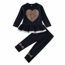 PUDCOCO-Conjunto de ropa de algodón para bebé, niña pequeña, pantalones de vestir, Top Love, conjunto de 1-6 años 2024 - compra barato