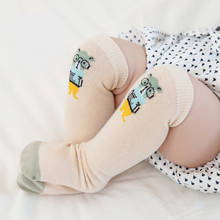 Bebê sobre o joelho meias altas com impressão crianças recém-nascidos infantis meninas meninos verão algodão bonito engraçado tubo meias longas 2024 - compre barato