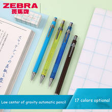 3 pçs japão zebra baixo centro de gravidade lápis automático ma53 hexagonal 0.5mm brilhante/transparente corpo cores desenho escrita 2024 - compre barato