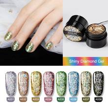 Esmalte de uñas en Gel para manicura, 5ml, brillante, para pintura con purpurina, diseño de arte de uñas, Base superior de polivinílico UV 2024 - compra barato