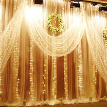 3x1/3x3m 300 LED Icicle fairy String Lights Christmas led Wedding Party Fairy Lights garland Outdoor Curtain Garden Decor 2024 - buy cheap