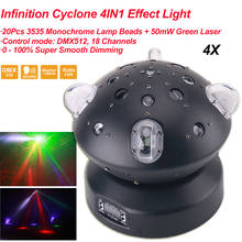 4Pcs/Lot Infinite Rotation Beam Laser line Gobo 4in1 Moving Head Light DJ Disco Party Dance Wedding Stage Effect Lighting 2024 - buy cheap