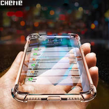 Chmerie-funda a prueba de golpes para Samsung Galaxy, carcasa transparente de TPU suave para Samsung Galaxy S10, S9, S8 Plus, S7 Edge, A40, A50, A70, A30, A20, A10, Note 10 2024 - compra barato