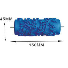 Rolo de pintura de padrão de rolamento ferramenta de pintura de escova diy para decoração de parede blue15cm 2024 - compre barato