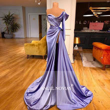 Long Mermaid Purple Arabic Evening Dress 2020 kaftan Dubai Vestidos Elegantes Long Prom Party Dress 2024 - buy cheap