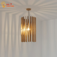 Italian Design Minimalist Solid Wood Pendant Lights Restaurant Art Decorative Hanging Light Fixtures Study Tea House Model Room 2024 - buy cheap