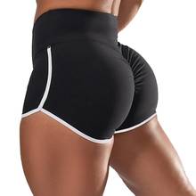 Pantalones cortos de cintura alta para mujer, Shorts sin costuras para gimnasio, Fitness, Yoga, Scrunch Butt, Leggings de Yoga para entrenamiento atlético 2024 - compra barato