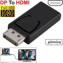 Puerto de pantalla DP de 1080P, adaptador macho a HDMI hembra, negro, convertidor Dp a Hdmi de alta calidad para HDTV PC 2024 - compra barato