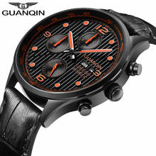Genuine Leather Watches Men GUANQIN GJ16100 Top Brand Luxury Automatic Mechanical Wrist Watch Self-Winding Waterproof Men Clock 2024 - buy cheap