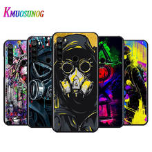 Bright Black Cover Cool Man Antigas mask For Xiaomi Redmi Note 9 9S Max 8T 8 7 6 5 Pro 5A 4X 4 Soft Phone Case 2024 - buy cheap