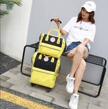 Carry on bagagem bolsa de viagem bagagem trolley bolsa de viagem para mulheres mala rolante bolsa de tolley com rodas bolsa de rodas para viagens 2024 - compre barato
