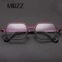 MUZZ-Gafas cuadradas de titanio puro para hombre, lentes con montura óptica, graduadas, clásicas, completas, marcos de Gafas 2024 - compra barato