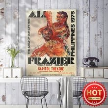 Póster con impresiones de Boxeo Deportivo, impresión Vintage de acuarela, arte de pared de Boxer, arte Vintage de partido de boxeo, póster de competición deportiva 2024 - compra barato