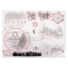 Christmas Winter Snow Scene Metal Cutting Dies and Stamp For Scrapbooking Practice Hands-on DIY Album Decor Card Craft Dies 2024 - buy cheap