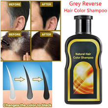 Hot 200ML Hair Care White into Black Hair Mind Formula White Grey Reverse Hair Color Shampoo Polygonum Multiflorum GingerEssence 2024 - buy cheap