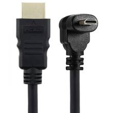 RISE-30cm micro-hdmi de ángulo recto macho a HDMI macho (90 grados), compatible con 4k (tipo B) 2024 - compra barato