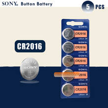 5PCS/LOT SONY 3V Lithium Coin Cells Button Battery DL2016 KCR2016 CR2016 LM2016 BR2016 High Energy Density 2024 - buy cheap