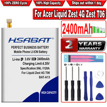 HSABAT 2400mAh BAT-A13 Battery For acer Liquid Zest 4G Zest T06 T07 2024 - buy cheap