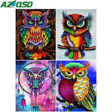 AZQSD Painting By Number Canvas Kits Animal 40x50cm Handpainted Gift DIY Coloring By Numbers Owl Home Bedroom Wall Artwork 2024 - buy cheap