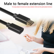 Cabo de extensão tipo c, macho para fêmea, prático, multifuncional, usb 3.1, conector para carregamento de dados 2024 - compre barato