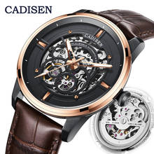 CADISEN Automatic Mechanical Watch Men Hollow Skeleton MIYOTA 8N24 Watches Male Luxury Brand Sport Wrist Watch Relogio Masculino 2024 - buy cheap