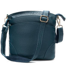 Bolsa de couro feminina, bolsa de couro genuíno de luxo, design de ombro, para mulheres 2024 - compre barato
