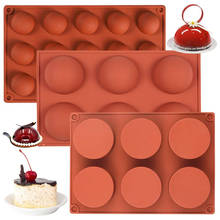 Silicone Mold Round Chocolate Cake Mold Semi Sphere Cupcake Candy Jello Pudding Baking Form Resin Tray Pastry Bakery Accessories 2024 - buy cheap