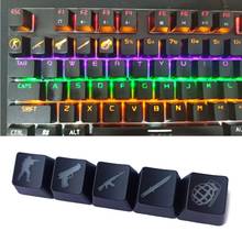 5Pcs  Gaming Keycaps Key Button OEM R4 Profile ABS Backlit Keycap ABS Cap for Cherry MX Mechanical Keyboard CS GO Keycap 2024 - buy cheap