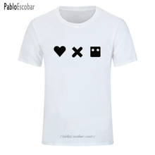 Camiseta de manga corta para hombres y mujeres, camisa de algodón con cuello redondo, estilo informal de verano, a la moda, nueva 2024 - compra barato