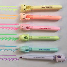 6PCS Creative Animal Candy Colors Highlighter Student Stationery Marker Pen Large Capacity Office&School Supplies Wholesale 2024 - buy cheap