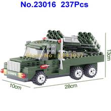 Camión de transporte del ejército militar, 1 juguete de bloques de construcción, 23016, 237 Uds. 2024 - compra barato