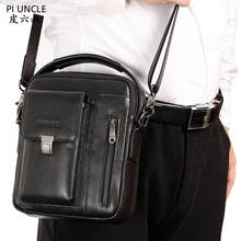 2020 New High Quality Leather Fashion Men's Messenger bag Casual Design Crossbody One Shoulder bag Satchel Tote Business Handbag 2024 - buy cheap