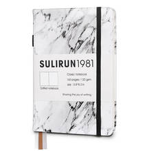 Creative Marble Design Bullet Dotte Journal Notebook 2021 Thicken 120gsm 80sheets Hardcover Ink Proof Dotted Diary Journal 2024 - buy cheap