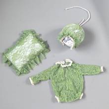 Детский комбинезон с кружевом Одежда для новорожденных фотографии одежда с Подушка для девочек со шляпой, снимая фото одежды комбинезон костюмы для детей 0-1 2024 - купить недорого