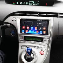 Reproductor Multimedia de Dvd para coche, unidad principal de navegador estéreo con GPS, Android 10,0, 64GB, para Toyota Prius 2013, 2012 2024 - compra barato