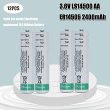 SAFT LS14500-batería de litio para uso Industrial, pilas plc con dos pestañas, AA, 3,6 V, 2600MAH, nuevo y Original, 12 unids/lote 2024 - compra barato