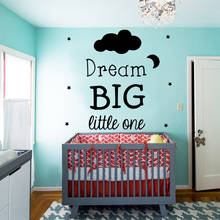 Diy big dream quotes Wall Stickers Vinyl Waterproof Home Decoration Accessories For bedroom Decor murals Kids Room Decoration 2024 - buy cheap