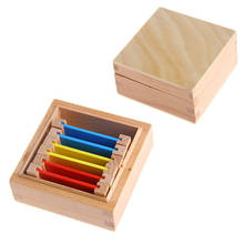 Brinquedo infantil tablet cor de madeira montessori, 3ª caixa, brinquedo infantil, educação pré-escolar, treinamento para crianças 2024 - compre barato
