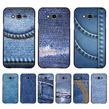 FHNBLJ Jeans denim fabric pattern print Coque Phone Case for Samsung A50 A70 A40 A6 A8 Plus A7 A20 A30 S7 S8 S9 S10 S20 Plus 2024 - buy cheap