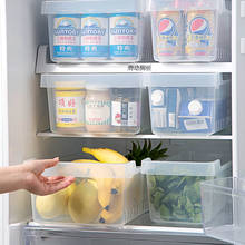 Caja de almacenamiento de alimentos transparente para cocina, organizador rectangular de 3 rejillas para refrigerador, sin BPA, para frutas y verduras 2024 - compra barato