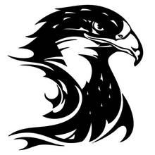 Personality Fire Flame Eagle Hawk Head Personalized Car Stickers Waterproof Decals Suitcase Truck Auto Decoration PVC,14cm*13cm 2024 - buy cheap