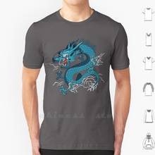 Dragon T Shirt 6Xl Cotton Big Size Dragon Lizard Japanese Japan Souvenir Sukajan Modern Contemporary Street Skate 2024 - buy cheap